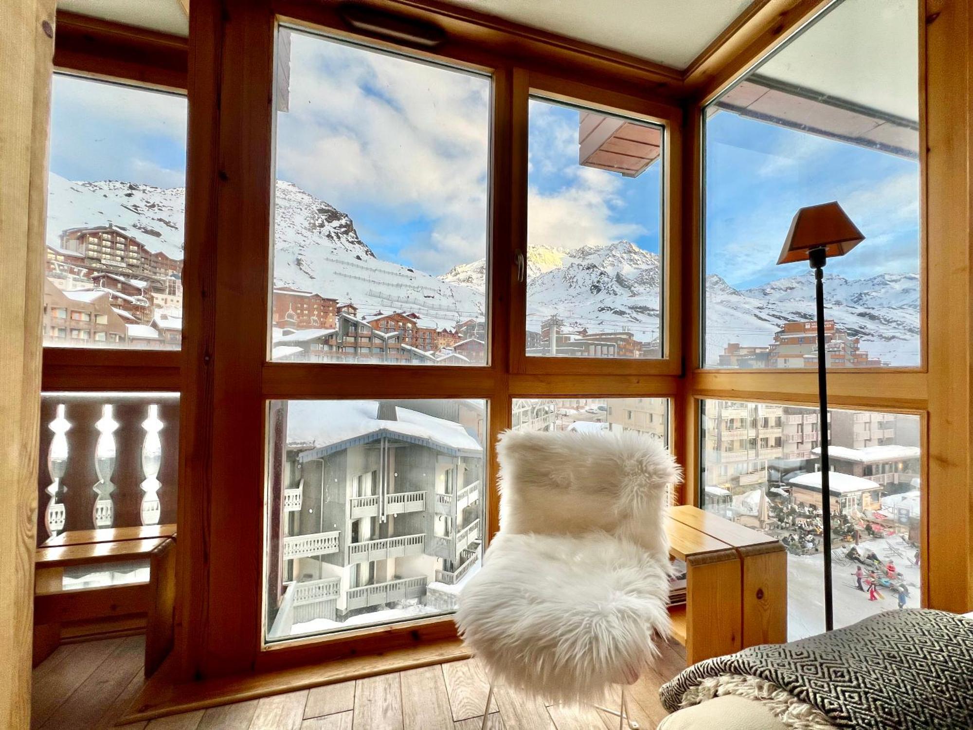 Dernier Etage Avec Vue Sur Les Montagnes Emplacement Exceptionnel Au Coeur De Val Thorens Ski Aux Pieds Prestations Incluses Eksteriør billede